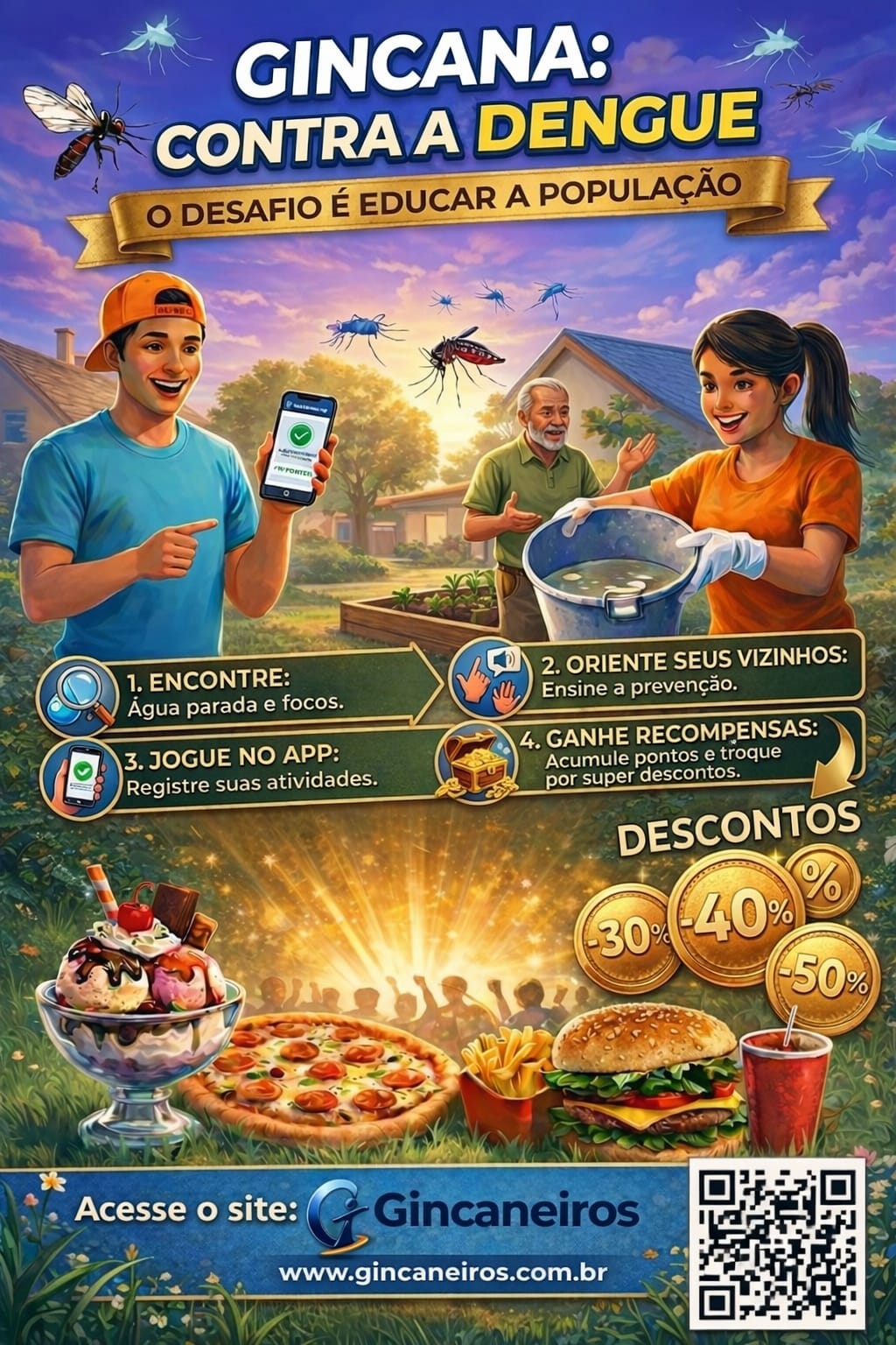 Exemplo de gincana contra a dengue